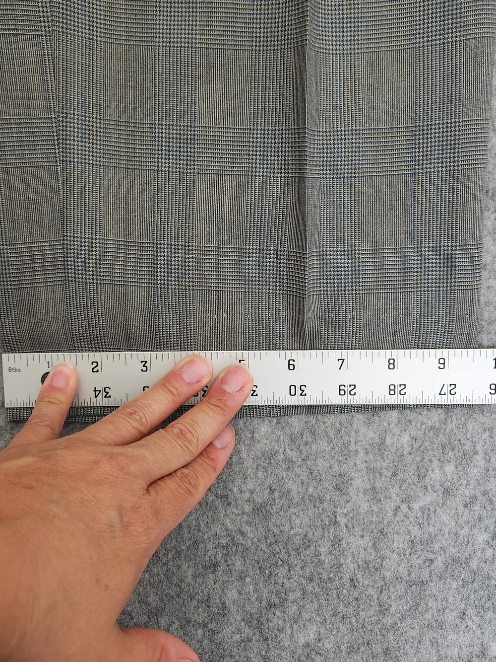 Vintage Brooks Brothers 346 Blazer Suit 44R Pants 39x28 Gray Glen Plaid Business